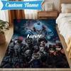 Custom Name Halloween Horror Christmas  Rug for Living Room, Game Rooms, Office, Bedroom, Floor Mat Playful Design, fan gifts Christmas decor
