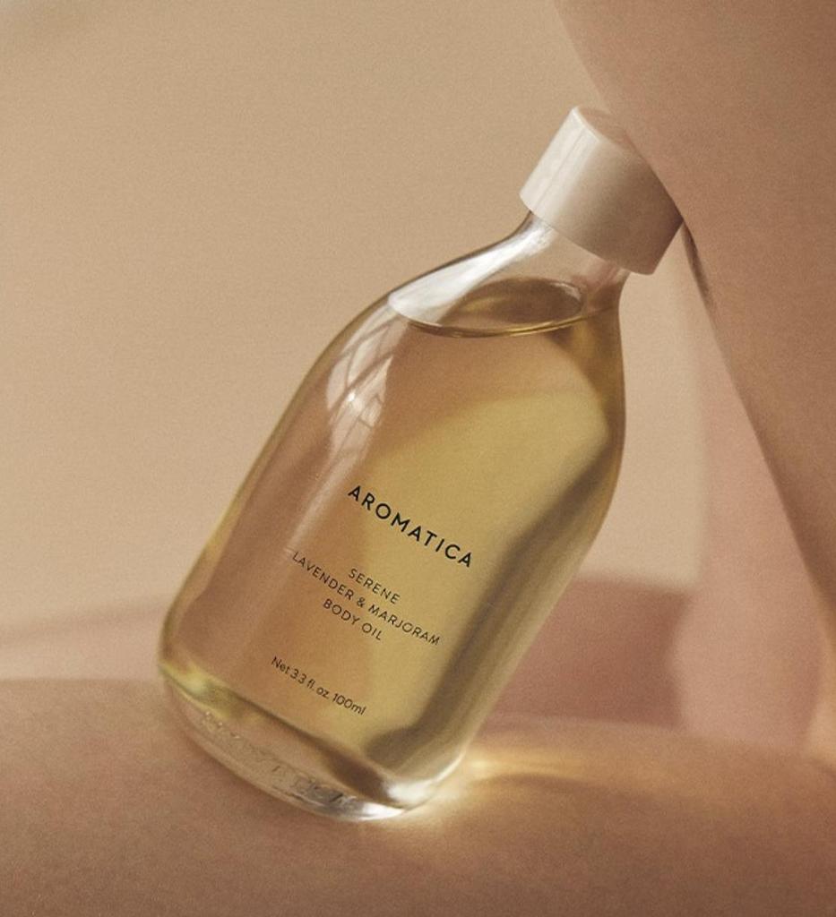 AROMATICA Serene Body Oil Lavender Marjoram Hydrating Softening 100ml