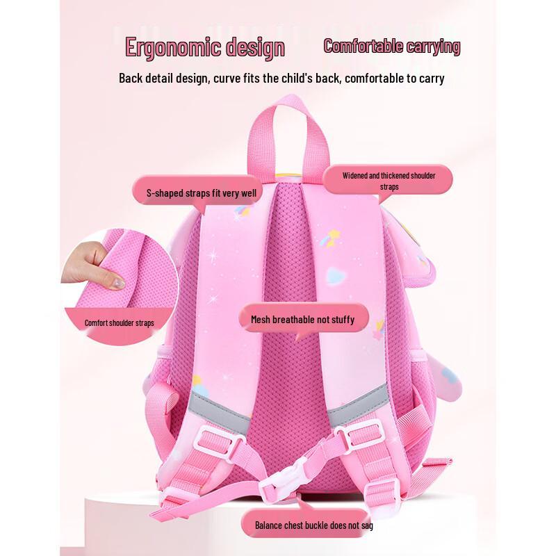 Children's Mushroom Backpack with Anti-Lost Leash