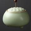 Large Lotus Ceramic Tea Caddy Teaware Coarse Pottery Sealed Pot Household Tea Tins Tea Storage Tea Container Tea Organizer