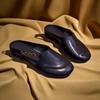 Mocassini Mule Eleganti da Donna Fibbia Metallica Tacco Basso Slip-On Piatte Scarpe Casual da Guida