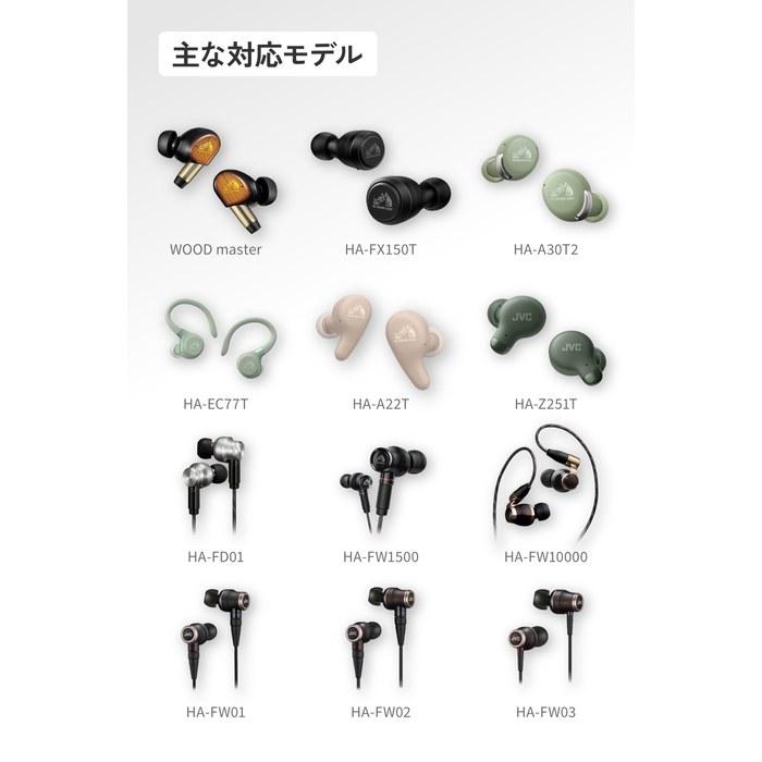 JVC EP-FX13M-B Ear Pieces Spiral Dot Pro SF 4pcs M Size Black