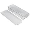 Clear Organizing Bin Large Capacity Transparent Food Grade Plastic Multifunction Portable Durable