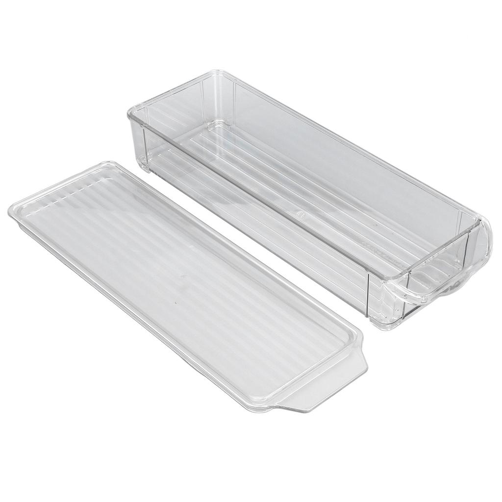 Clear Organizing Bin Large Capacity Transparent Food Grade Plastic Multifunction Portable Durable