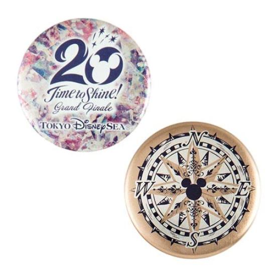 Mickey Friends Tin Badge Set DisneySea 20th Anniversary Grand Finale Time To Disney Merchandise Souvenir & [Tokyo Exclusive] Shine!