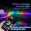 14 In 1 Car Symphony Ambient Light RGB LED Atmosphere Acrylic Strip Remote APP