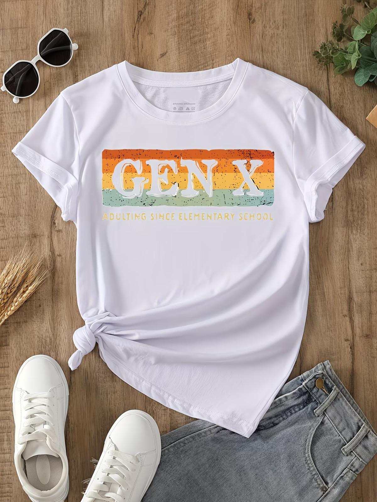 Plus Size - A Loose And Breathable Round-Neck Tee for Plus-Size Women S