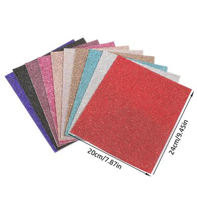 Crystal Rhinestone DIY Glitter Paster Sheet Bling Sticker Home Party Car Decoration Trim Applique