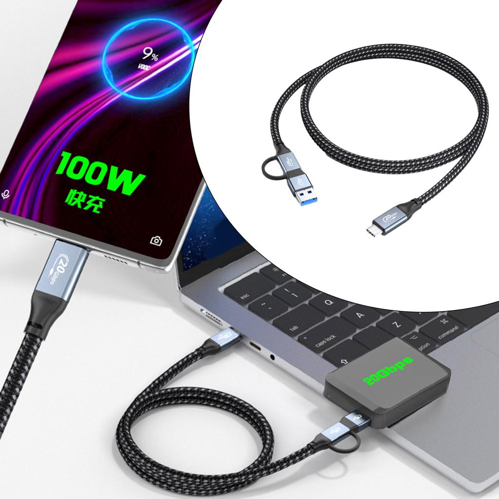 Cablu Tip C la Tip C/USB3.0, Tip C Tată la Tip C/USB3.0 Tată Cablu de Încărcare PD100W & Transfer Rapid de Date 20Gbps