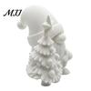 Handmade Xmas Gift Souvenirs 3D Printed Christmas Gnome Figurine, DIY Paintable Mini Hugging Small Figurines for Desktop Star & Tree, Winter