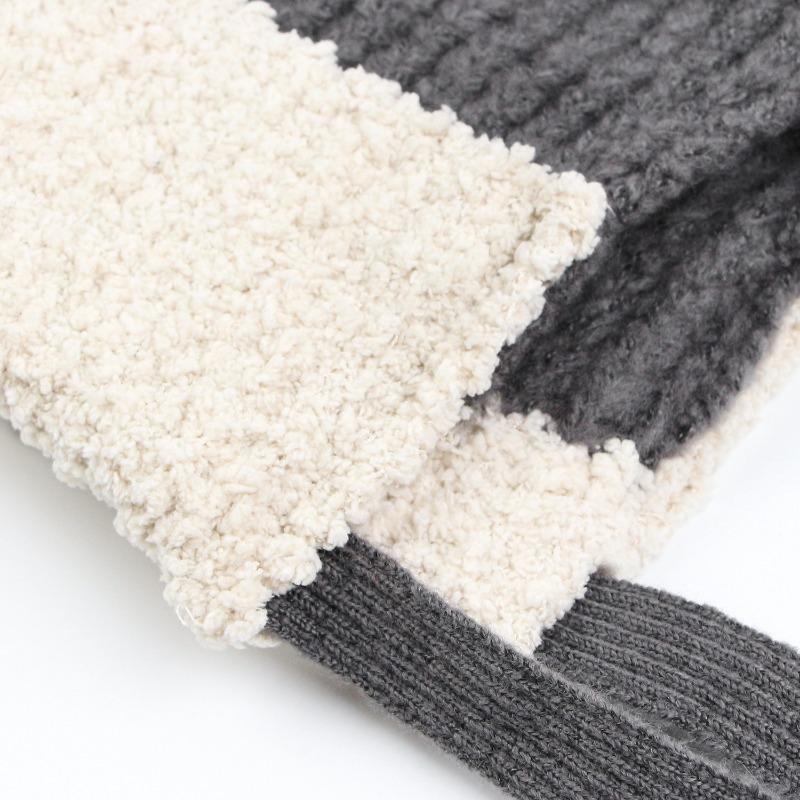 Hat Women's Autumn and Winter Merino Wool Knitted Wool Hat Plush Thickened Warm Versatile Show Small Cold Hat