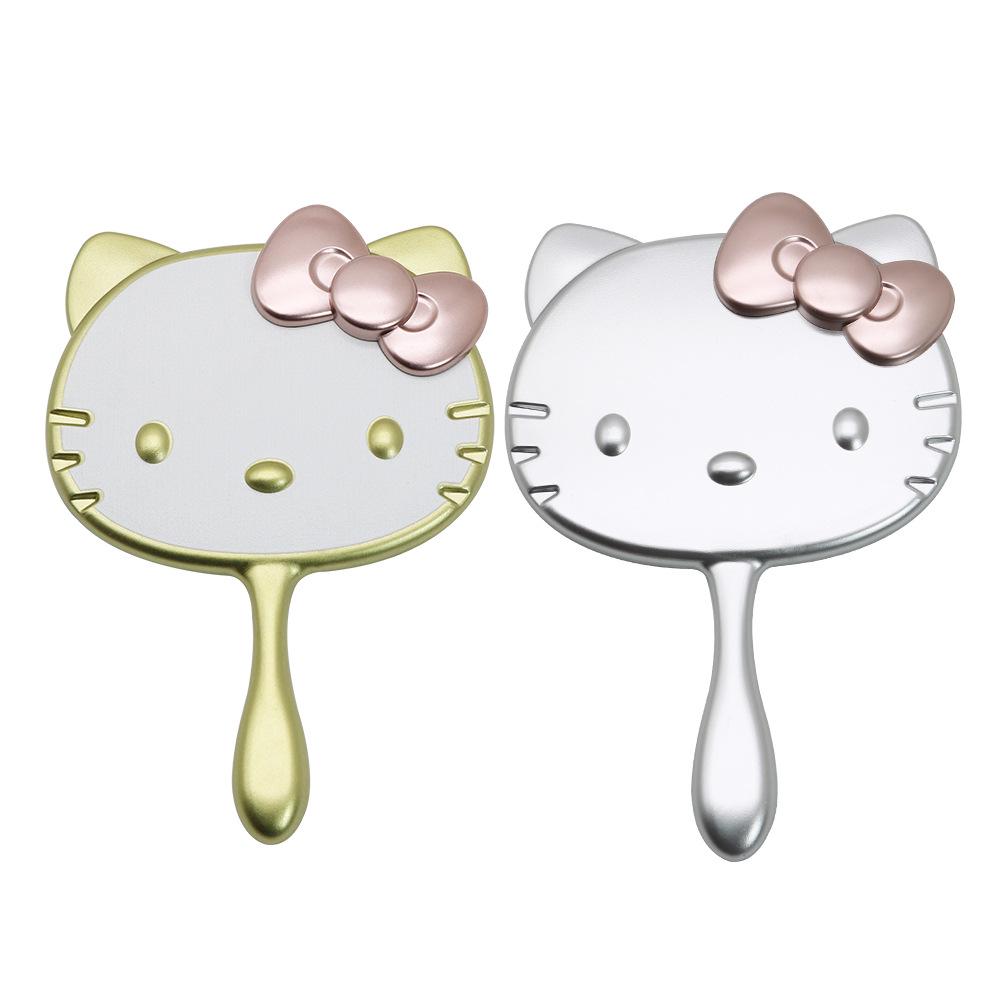 Specchio per Trucco da Mano Grande Dipinto con Gatto