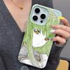 Husă de telefon cu model piele de litchi Anime Code Geass Pentru iPhone 17 16e 16 15 14 13 12 11 Air Pro Max Plus X XR XSMax Rezistentă la șocuri