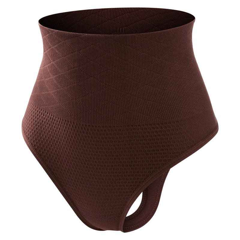 Women's Seamless High-Waisted Tummy Control Thong: Body-Shaping, Hip-Lifting, Plus-Size Underwear