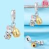 copper Charm Bead Charms Cute Cats Dogs Elephant Bear Bead Charms Compatible With Authentic Bracelets Do It Yourself Necklaces Making Accessories Wome