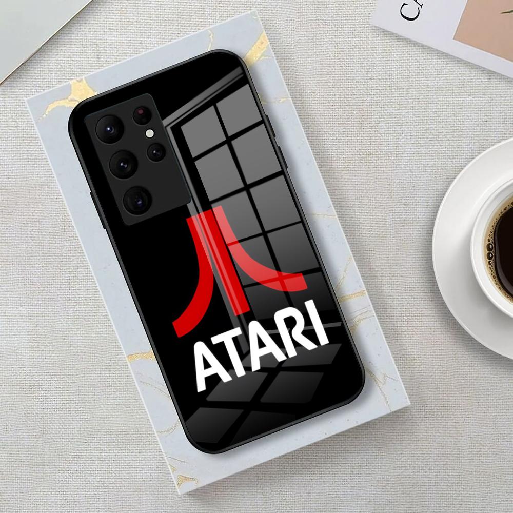 Game Atari Phone Case For Samsung S26 S25 Edge Ultra 23 22 21 20 Ultra Plus S24 Fe Glass Cover