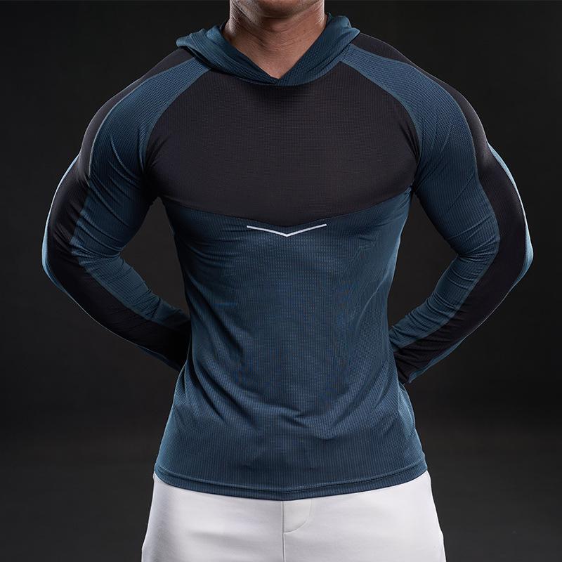 Quick-drying Long-sleeved Men's Sports T-shirt Spring Basketball Running Fitness Training Top