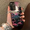 Japanese Scenery House Painted Phone Case for Samsung Galaxy S25 S24 Ultra S23 S22 S21 Plus FE A56 A36 A16 A15 A35 A55 A52 Cover