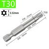 Hex Shank Star Bit Set: High Hardness Magnetic Screwdriver and Drill Set