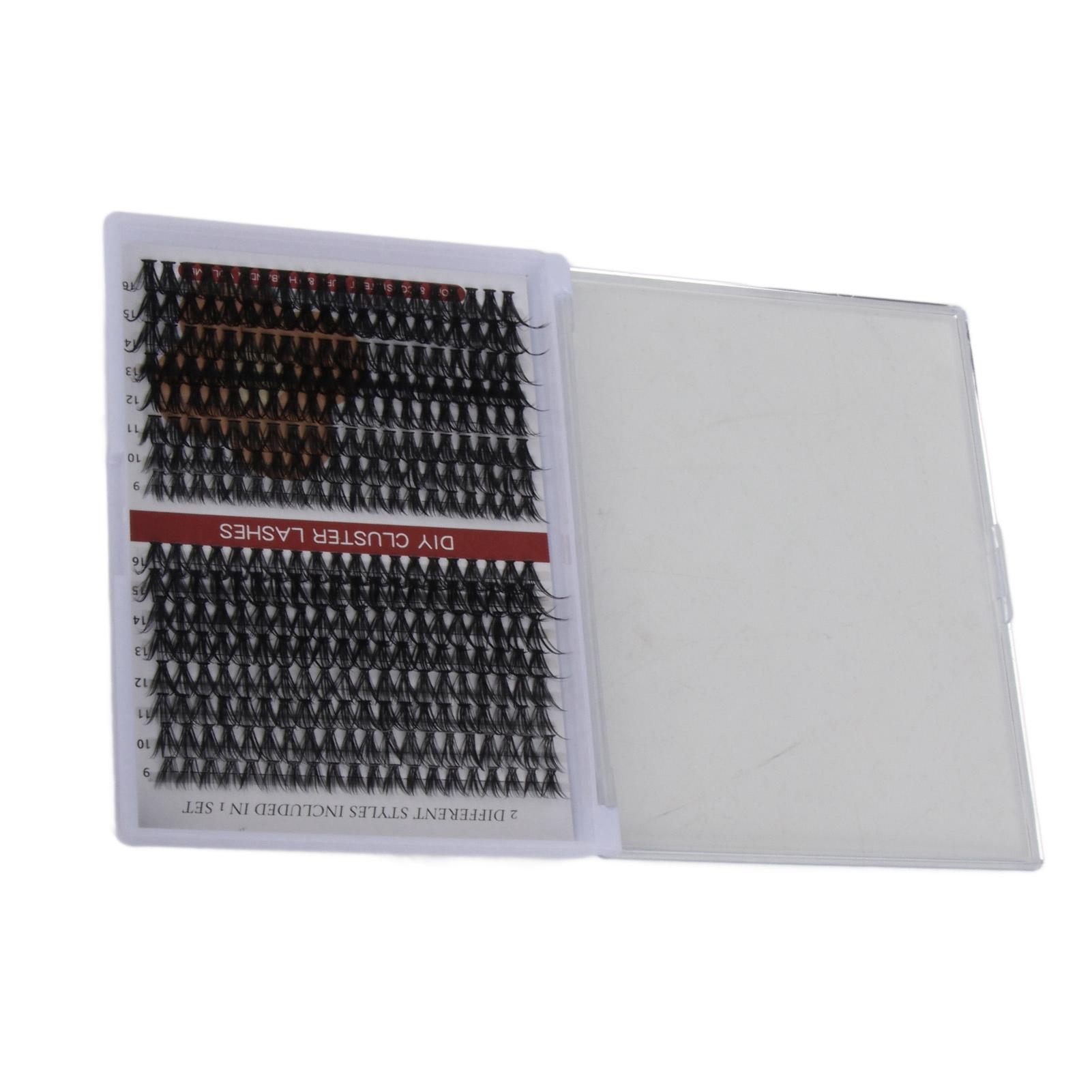 

Набор для самостоятельного наращивания ресниц 240 шт. отдельных ресниц 9-16 мм кластеры набор для наращивания ресниц с 2 мл