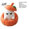 Pumpkin Ghost Ornament Halloween Ornament 3D Printed Design Figure Smooth Decor Mini Desktop Decoration for Scented Candles