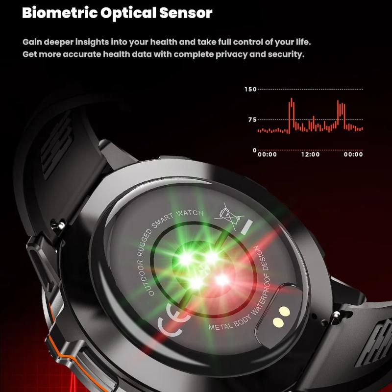 2025 NEW 1000MAH Super Endurance Sport Smart Watch Men 1.73-inch HD Screen GPS Tracker Compass Bluetooth Call Waterproof Smart Watch