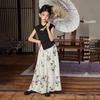 ASK JUNIOR Girls' Hanfu Style T-shirt & Pants Set