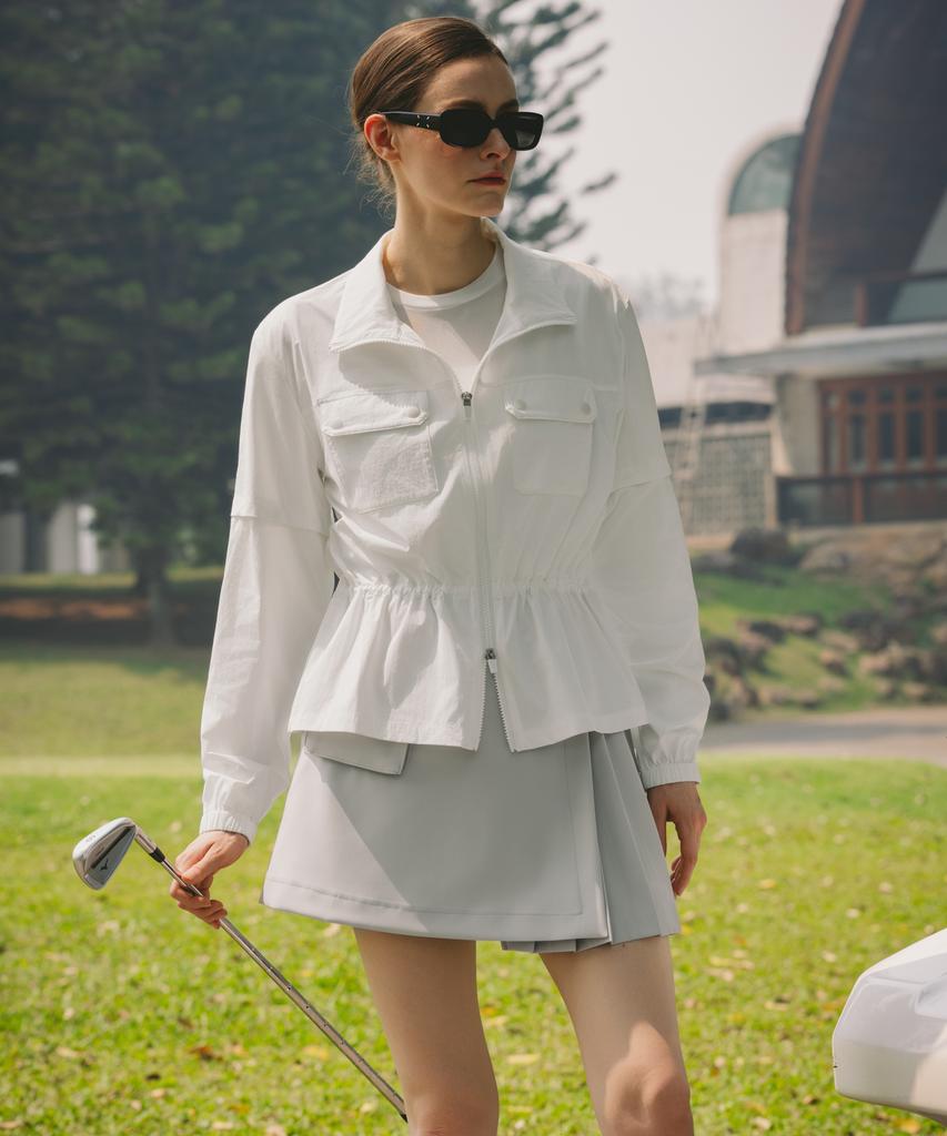 Ober Golf Airy Two-Way Performance Jumper (White)