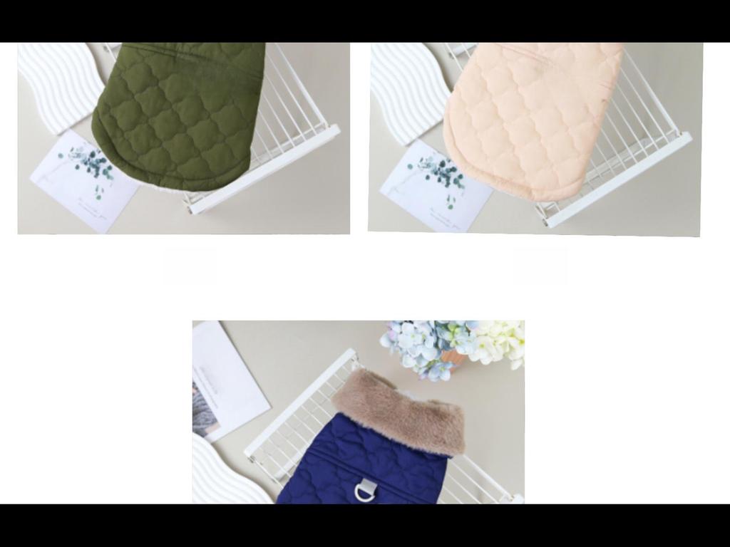 Autumn/Winter Pet Vest: New Cotton Coat with Fur Collar for Cats & Dogs - Available In Three Colors.