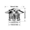 Durable 80/110/160/200mm Chimney Cap Stainles Steel Multifunctional Ventilation Ducts Roof Cover
