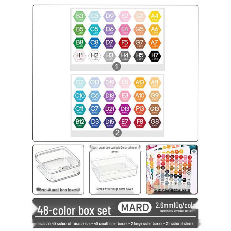 Haus 294 Color Fusion Perler Perlen Nachfüllset - 221 Spezialfarben DIY-Materialien