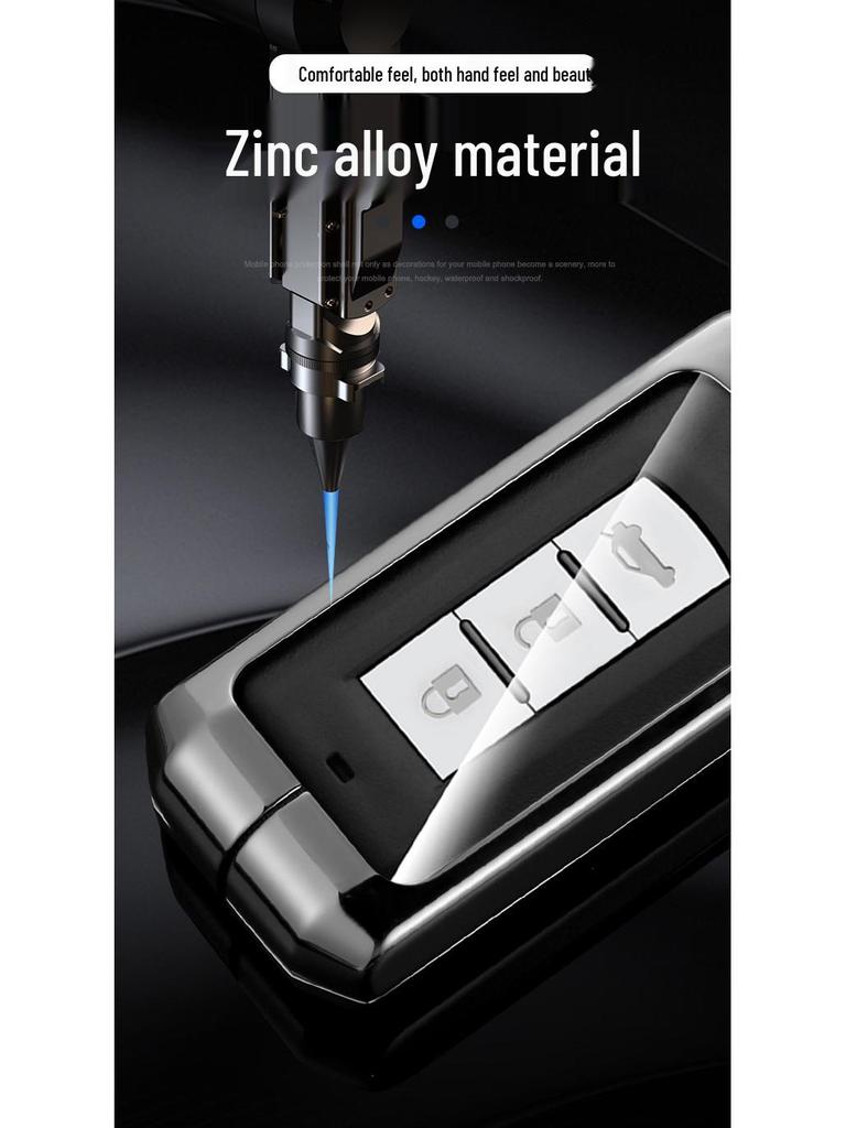 Mitsubishi Outlander, ASX, Pajero Key Case: Durable Metal Shell with Secure Buckle.