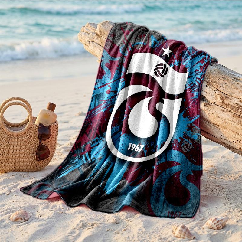 Trabzonspor FC Print Mikrofaser Strandtuch Schnelltrocknend Saugfähig Großes Handtuch für Strand Schwimmen Reisen