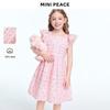MiniPeace Girls' Cotton A-Line Princess Dress