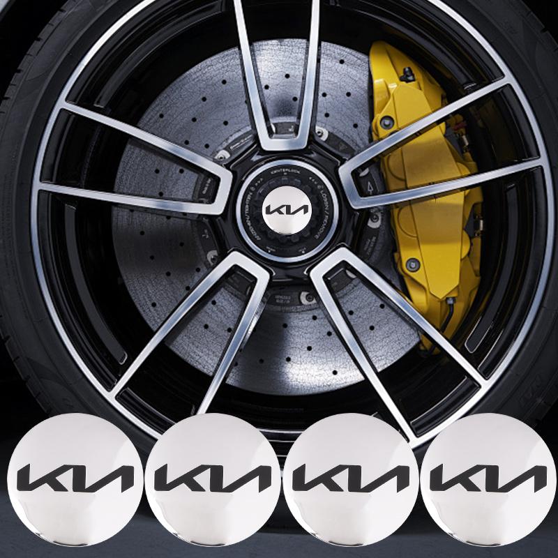 56mm 4pcs Car Wheel Center Hub Cap Badge Logo Sticker For Kia Rio Ceed Sportage Cerato Soul Sorento Picanto Optima Accessories