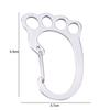 Silver Color Key Holder Easy Removal Key Ring Accessory Anti-Loss Key Ring  For Men Women