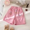 Girls' Lace Casual Pants Summer Sweet and Cute Embroidered Shorts Baby Korean Shorts