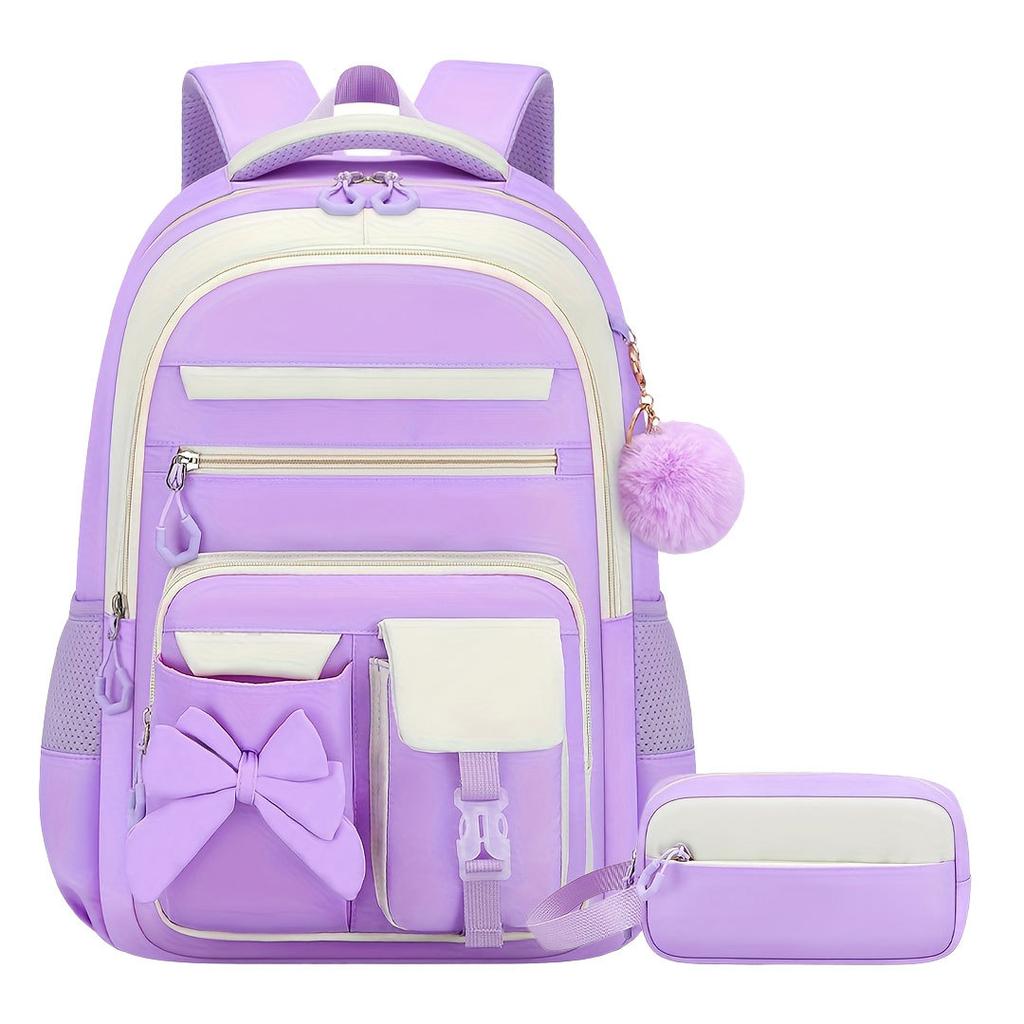 Cute Student Backpack 3pcs/set Primary Schoolbag Rabbits and Quicksand Kawaii Student Backpack Teenage Girls Handbag Rucksack
