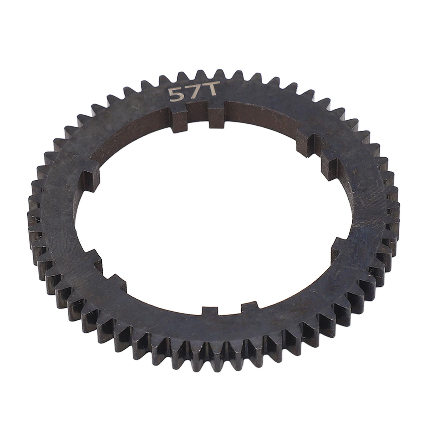 

RC Gearbox Gear Black Smooth Rolling Increase Speed 57T Steel Spur Gear for Mojave 4X4 4S for BLX