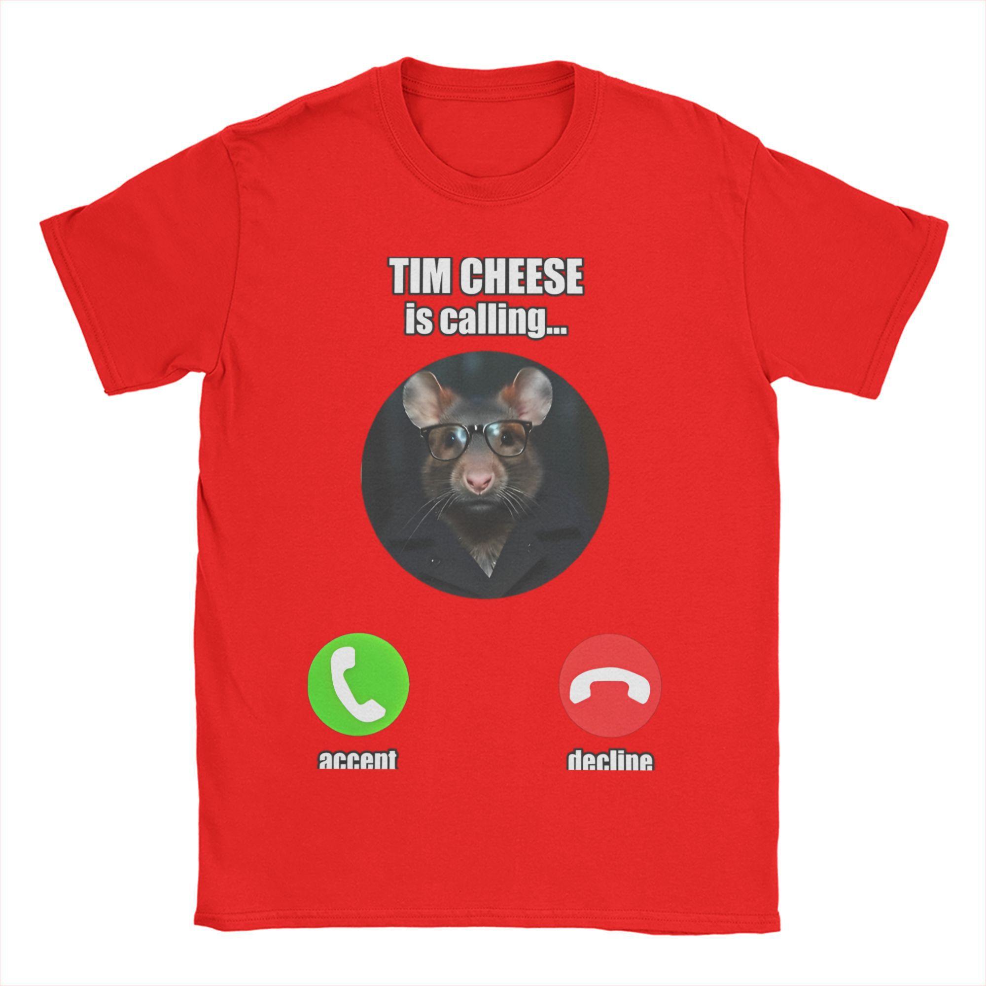Vintage T Shirt Summer Tim Cheese Fashion T Shirts Funny Dank Memes Cotton Tshirt for Men Y2K Retro Plus Size Short Sleeve Tees S