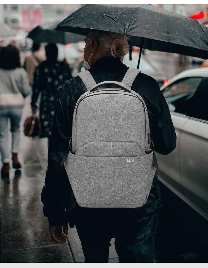 Men's High-Capacity Laptop & Travel Backpack: Versatile Business Design