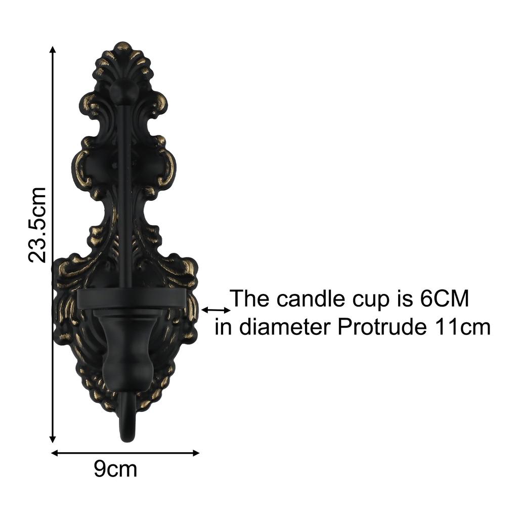 Distressed  Wall Candle Holder Vintage Taper Candle Wall Decor For Living Room Home Crafts Supplies Home Decorations