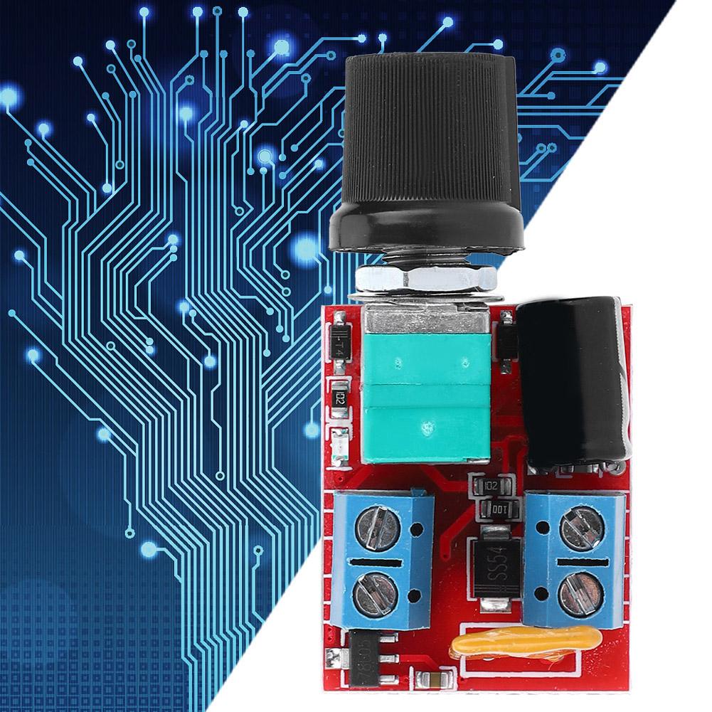 Mini DC Motor Controller PWM 3V6V12V24V35V Speed Regulation Controller 5A