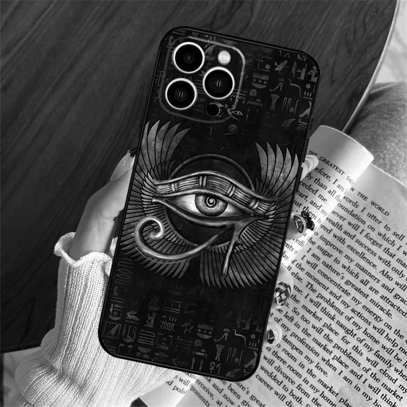 Egyptian Eye Of Horus Phone Case For iPhone 16 14 13 12 11 15 Pro Max Plus 12 13 Mini XR 16e Funda Silicone Cover
