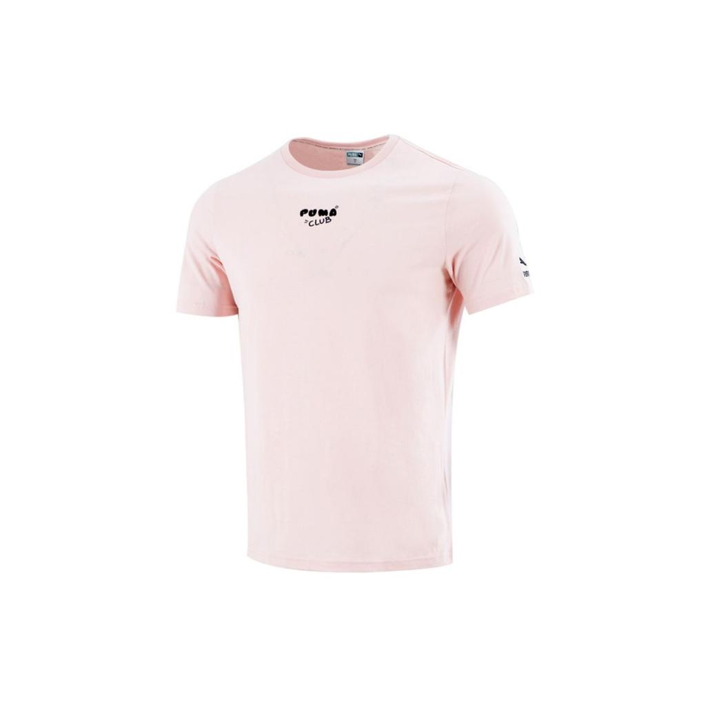 Puma Toast Print Sports Short Sleeve T-Shirt Men Tops Pink 533197-36