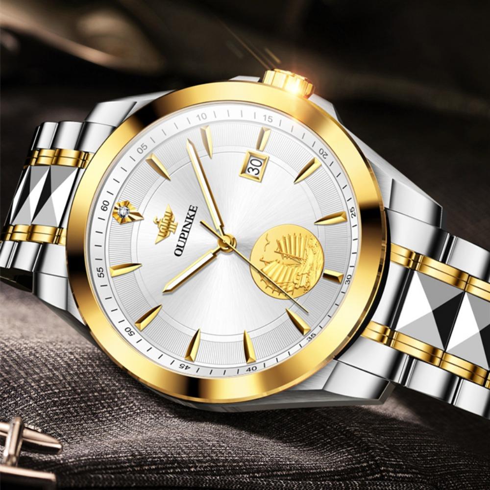 OUPINKE Montre homme en relief, design de voile, mécanique, montre haut de gamme