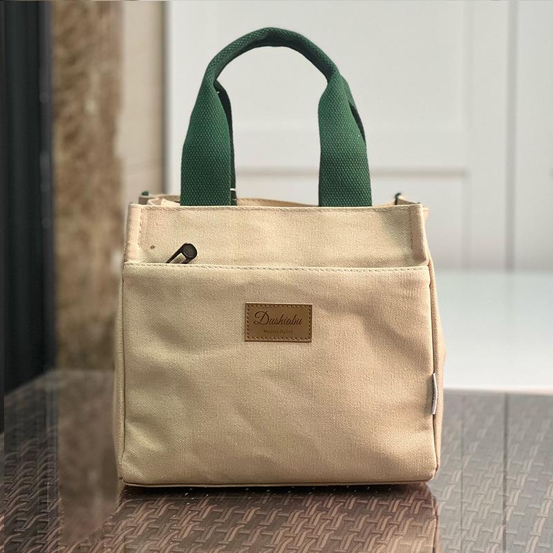 2025 Fashion Women’s Canvas Tote: Stylish Handbag for Middle-Aged Moms, Perfect for Work and Casual Outings
