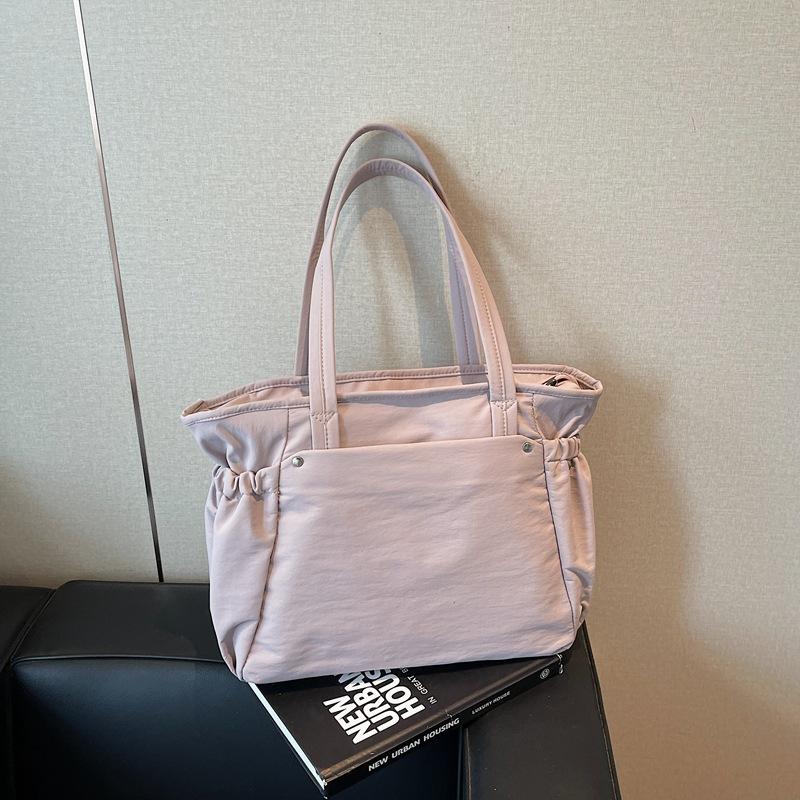 

Casual big bag women s 2025 new fashion cloth bag shoulder bag large capacity tote bag class bag фіолетовий