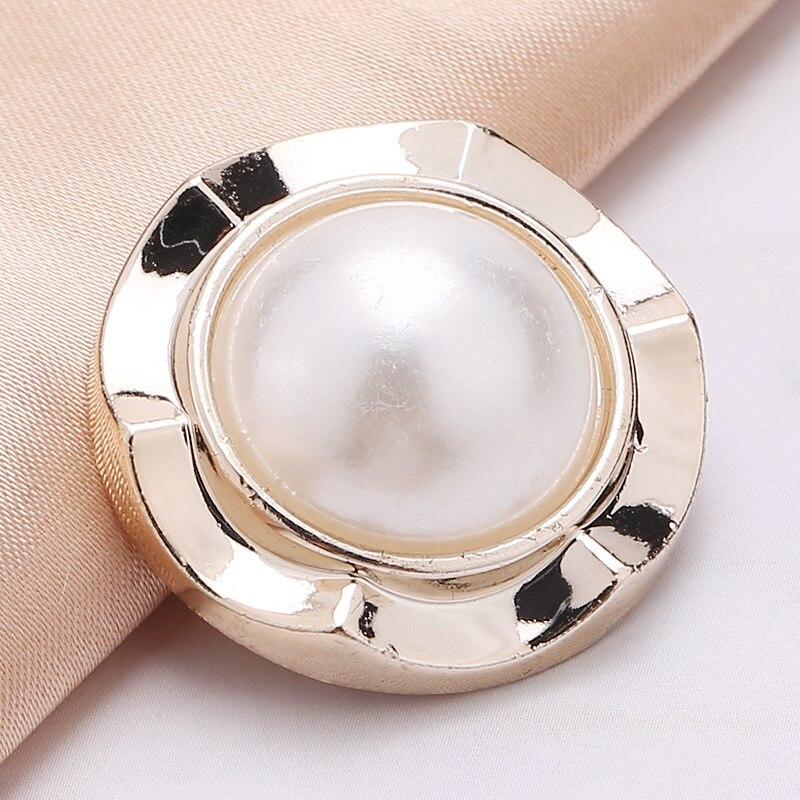 10pcs Pretty Plating Buttons Square Round Buttons Coat Windbreaker Sweater Accessories Various Styles DIY Sewing Supplies