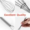 1 pz multifunzionale rotativo manuale sbattitore per uova mini cucina uovo frusta cuocere strumento agitatore per uova in acciaio inox ecologico